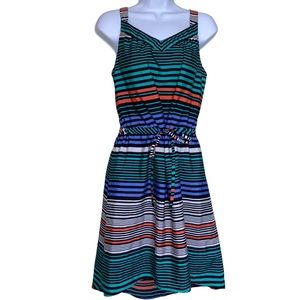 Striped merona mini tank dress medium
